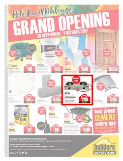 Builders Kwamhlanga : Grand Opening (28 Sep -1 Oct 2017), page 1