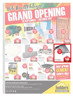 Builders Kwamhlanga : Grand Opening (28 Sep -1 Oct 2017), page 1