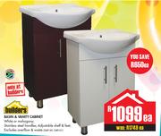 Builders Basin & vanity Cabinet-Each