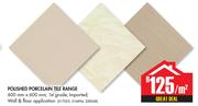 Ceramic Industries Polished Porcelain Tile Range-Per Sqm
