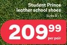 Student Prince Leather School Shoes (Sizes 8-1)-Per Pair