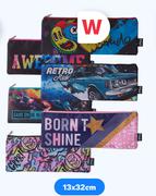 Printed Pencil Bag 32cm x 13cm
