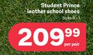 Toughees Student Prince Leather School Shoes Sizes 8-1-Per Pair
