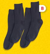 2 Pack Boys Anklet Socks Size 9-12
