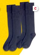 2 Pack Boys Hose Socks Size 6-8 1/2