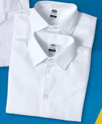 2 Pack l/s Raised Collar Shirts 5-6 Years-Per Pack