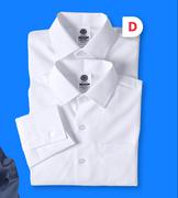 Student Prince L/S Raised Collar Shirts