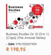Business Studies Gr 10 (3 In 1) (Caps) (The Answer Series)  