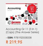 Accounting Gr 11 (3 In 1) (Caps) (The Answer Series)  