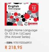 English Home Language Gr 12 (3 In 1) (Caps) (The Answer Series)