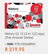 History Gr 12 (3 In 1) (Caps) (The Answer Series)