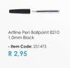 Artline Pen Ballpoint 8210 1.0mm Black