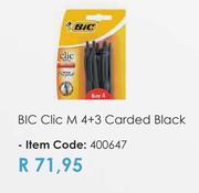 BIC Clic M 4+3 Carded (Black)