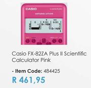 Casio FX-82ZA Plus II Scientific Calculator (Pink)
