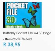 Butterfly Pocket File A4 30 Page