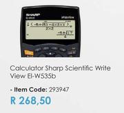 Sharp Scientific Calculator Write View EI-W535b