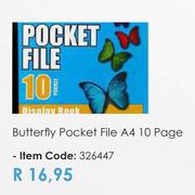 Butterfly Pocket File A4 10 Page