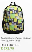 Volkano Bag Backpack Yellow (Two Squared Series)