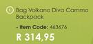 Volkano Bag Diva Cammo Backpack