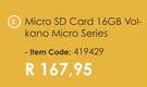 Volkano Micro Series Micro SD Card 16GB