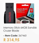Sandisk 64GB Cruzer Blade Memory Stick