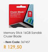 Sandisk 16GB Cruzer Blade Memory Stick