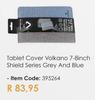 Volkano 7-8 Inch Shield Series Grey & Blue Tablet Cover