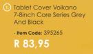 Volkano 7-8 Inch Core Series Grey & Black Tablet Cover