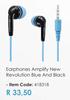 Amplify New Revolution Blue & Black Earphones