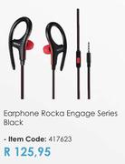 Rocka Engage Series Black Earphone