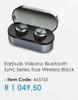 Volkano Bluetooth Sync Series True Wireless Black Earbuds