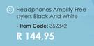Amplify Free Stylers Black & White Headphones