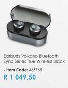 Volkano Bluetooth Sync Series True Wireless Black Earbuds