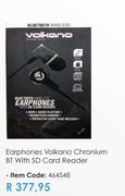 Volkano Chronium BT Earphones With SD Card Reader