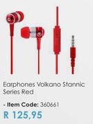 Volkano Stannic Series Red Earphones