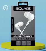 Hustle White Bounce Earphones