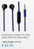 Amplify Pro Vibe Series With Mic Black/Blue Earphones