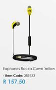 Rocka Curve Yellow Earphones