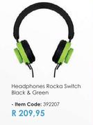 Rocka Switch Black & Green Headphones