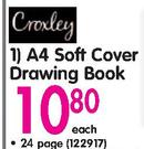 Croxley A4 Soft Cover Drawing Book 24 Page