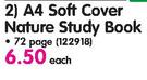Croxley A4 Soft Cover Nature Study Book 72 Page