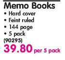 Croxley Memo Books-Per 5 Pack