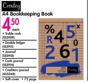 Croxley A4 Bookkeeping Book