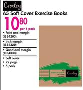 Croxley A5 Soft Cover Exercise Books-Per 5 Pack