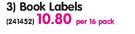 Book Labels-Per 16 Pack