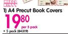 Hello Kitty A4 Precut Book Covers 5 Pack-Per 5 Pack