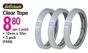 Sellotape Clear Tape-Per 3 Pack