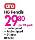 Aro HB Pencils-Per 24 Pack