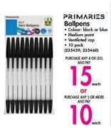 Primaries Ballpens