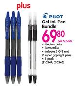 Pilot Gel Ink Pen Bundle-Per 5 Pack